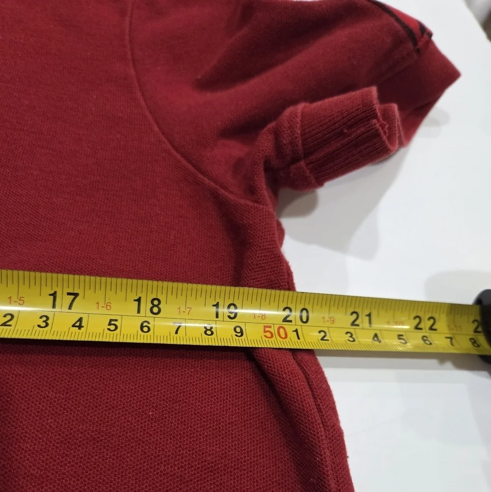 True Religion Men's Polo Shirt in Bold Red Sz.M